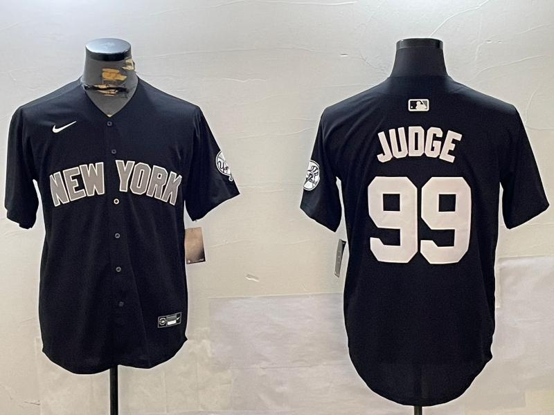 Men's New York Yankees Aaron Judge #99 Black Jersey